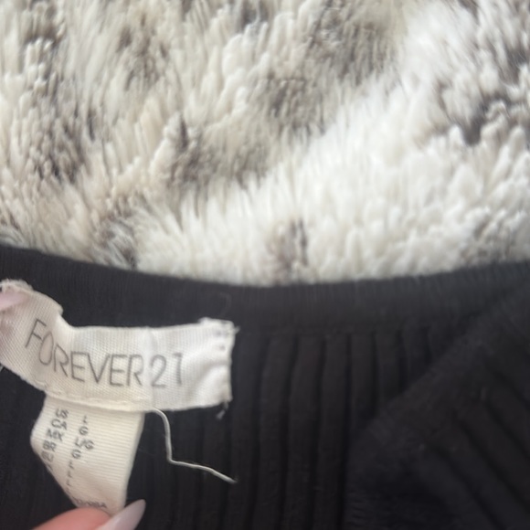 Black Ribbed Dress - Picture 3 of 3